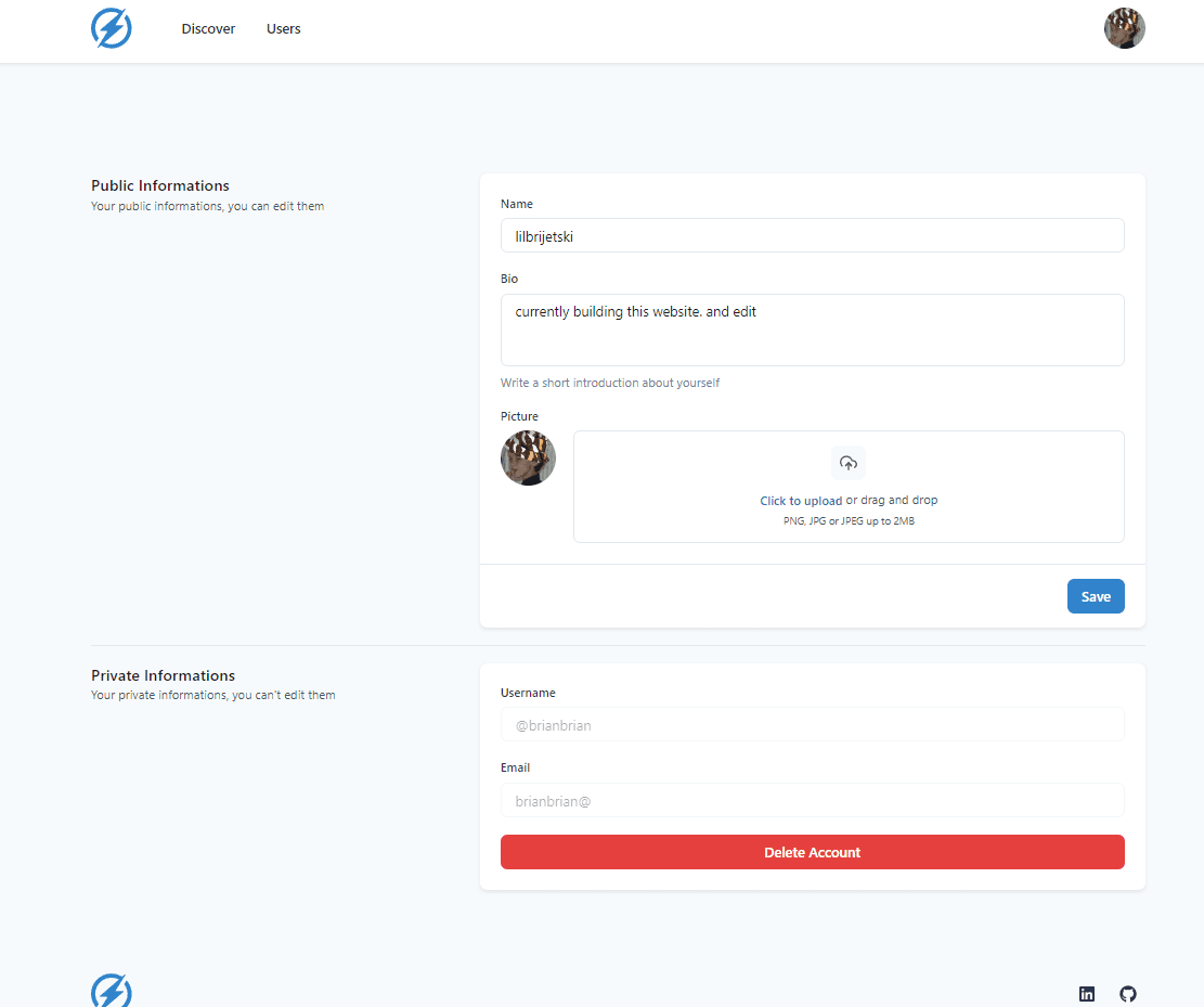 Watzeid post interface